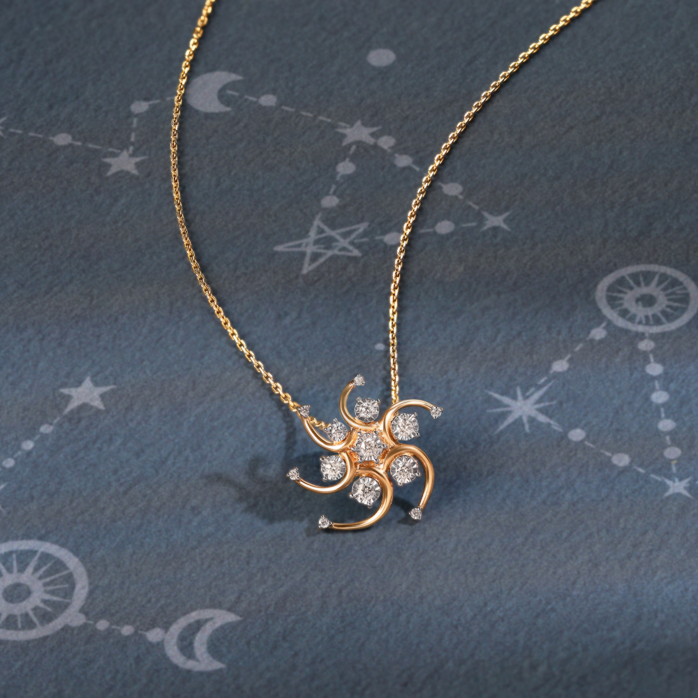 Ethereal Star-Crossed 14KT Diamond Pendant,,hi-res image number null