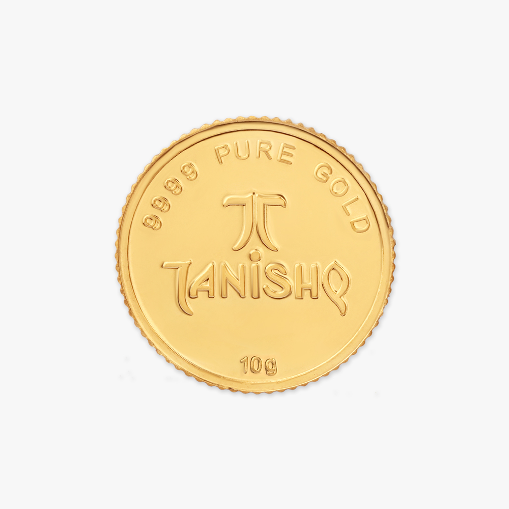 10 gram 24 Karat Gold Coin with Ganesha Motif,,hi-res image number null