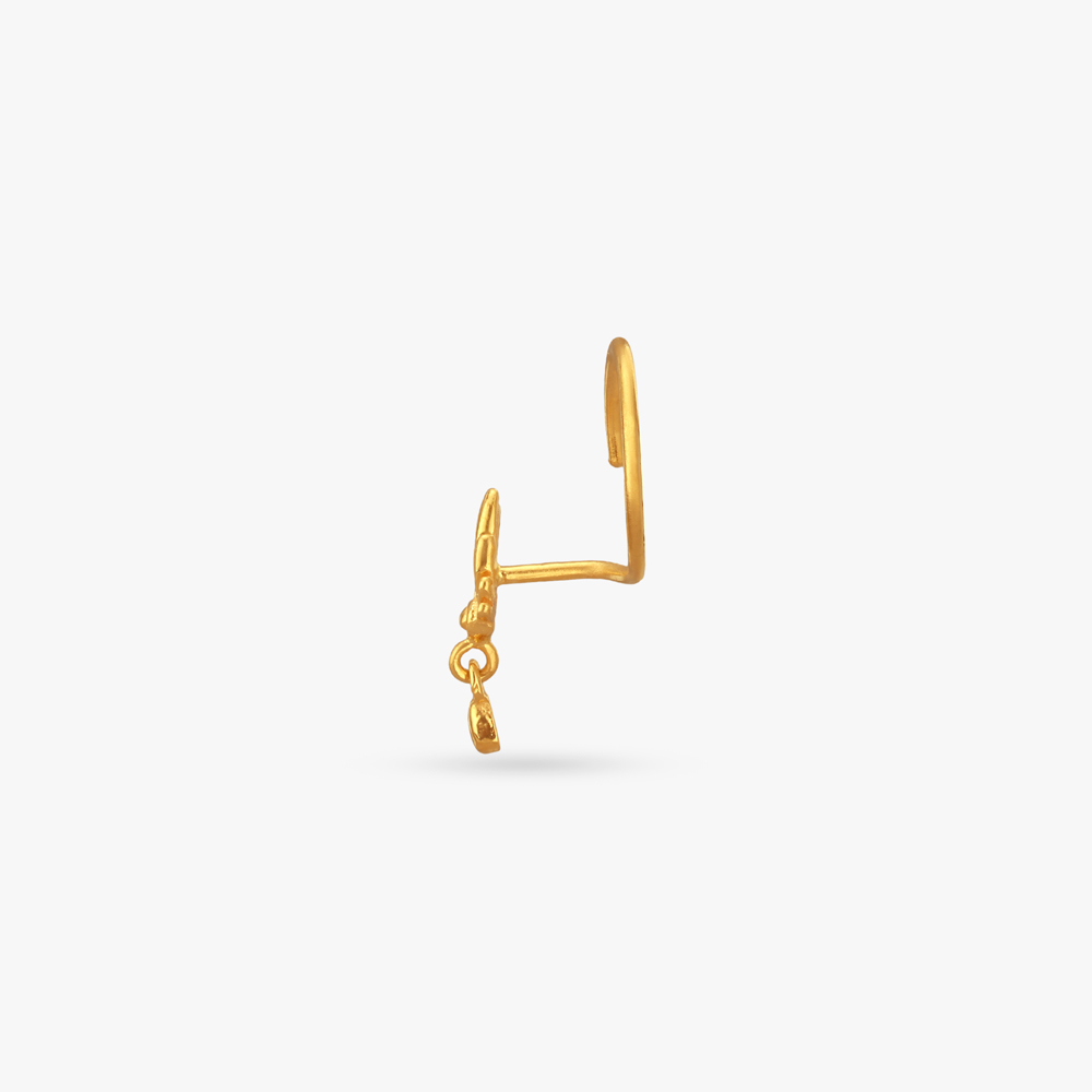 Mythical Grace Gold Nose Pin,,hi-res image number null