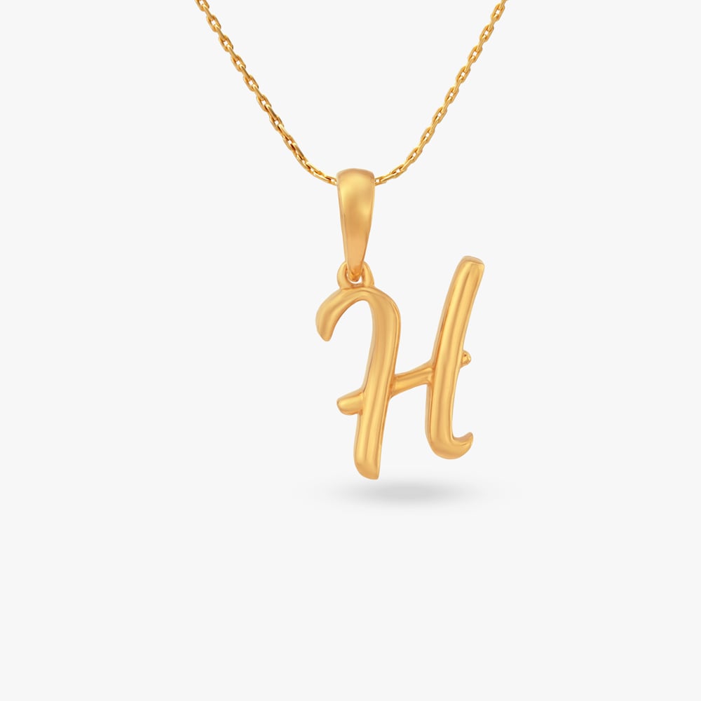 

Signature H Gold Pendant