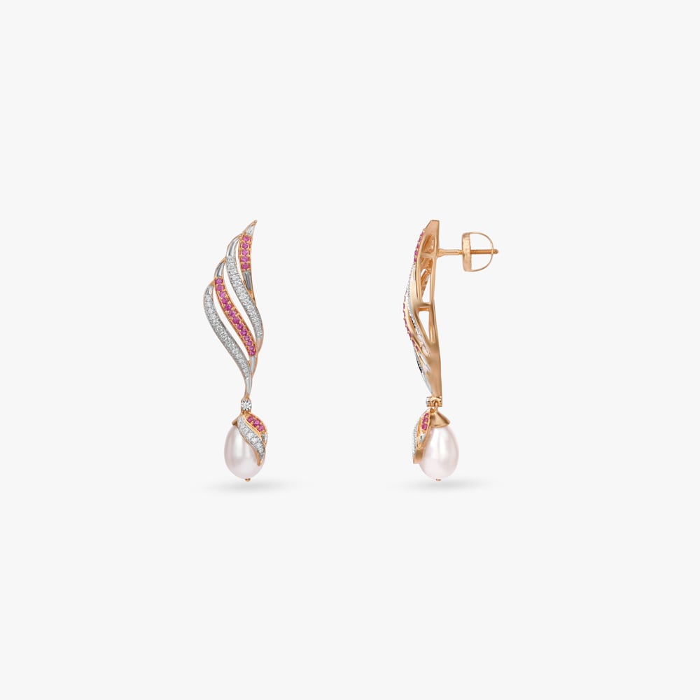 

Whispering Wings Diamond Drop Earrings