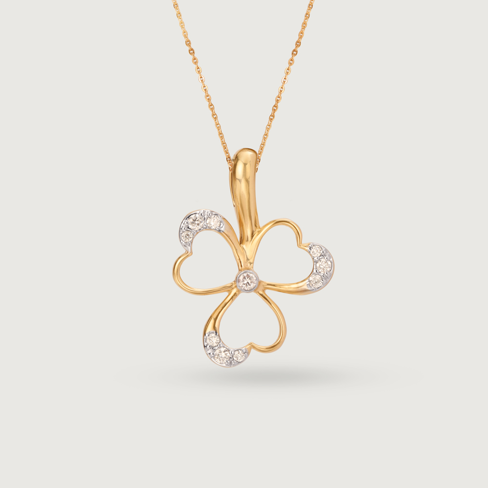 Lucky Charm 14KT Gold & Diamond Pendant,,hi-res image number null