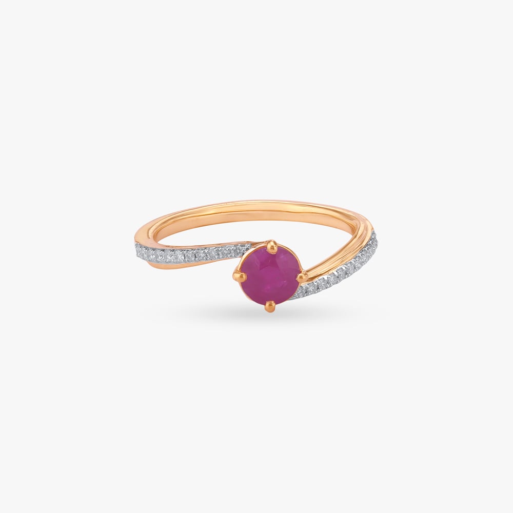 Ruby Whisper Diamond Ring,,hi-res image number null