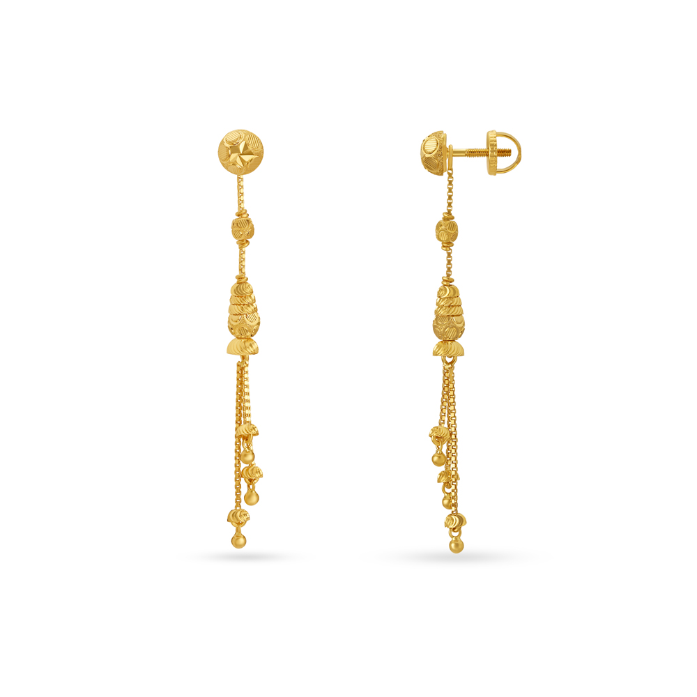 Dainty Gold Drop Earrings,,hi-res image number null