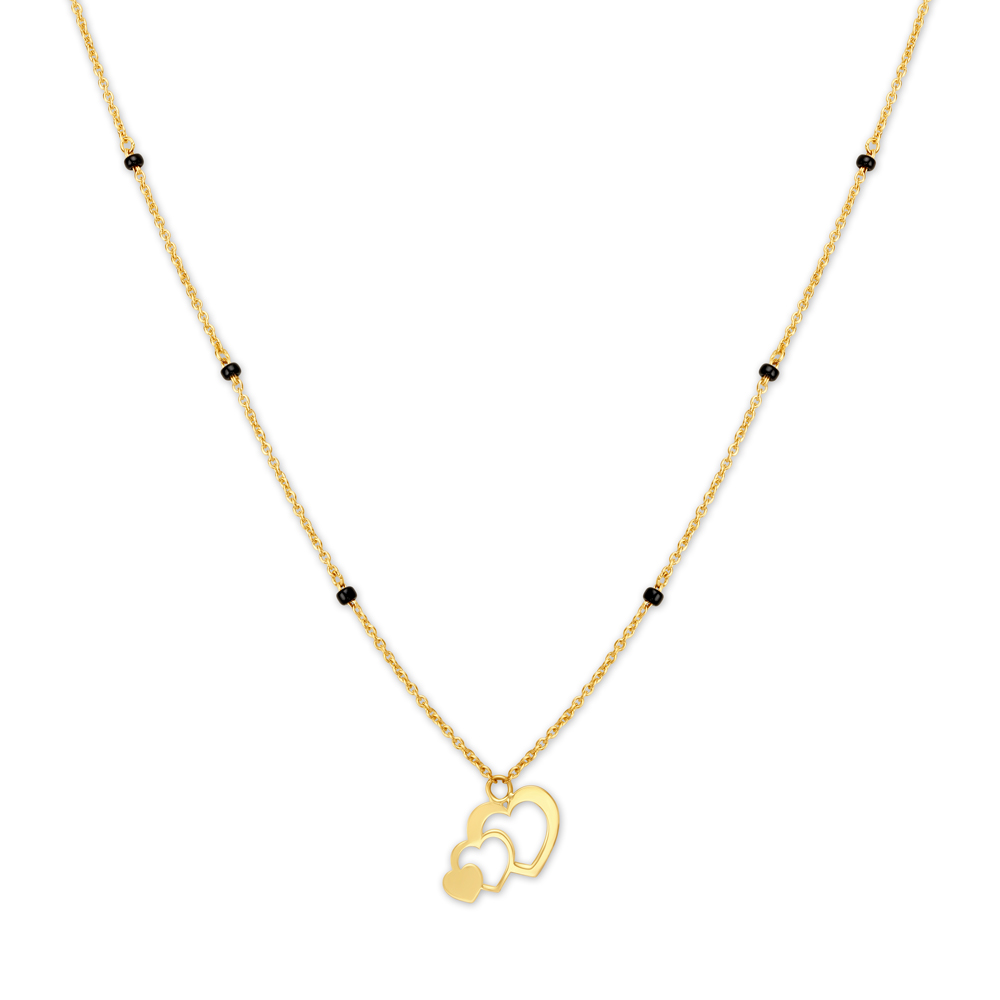 Modern Triple Heart Mangalsutra,,hi-res image number null