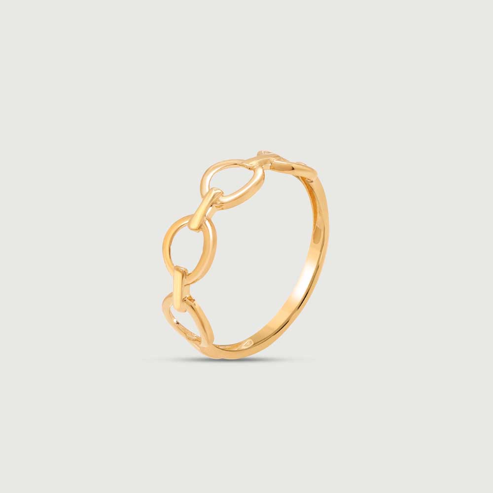 Edgy Loop Gold Ring,,hi-res image number null