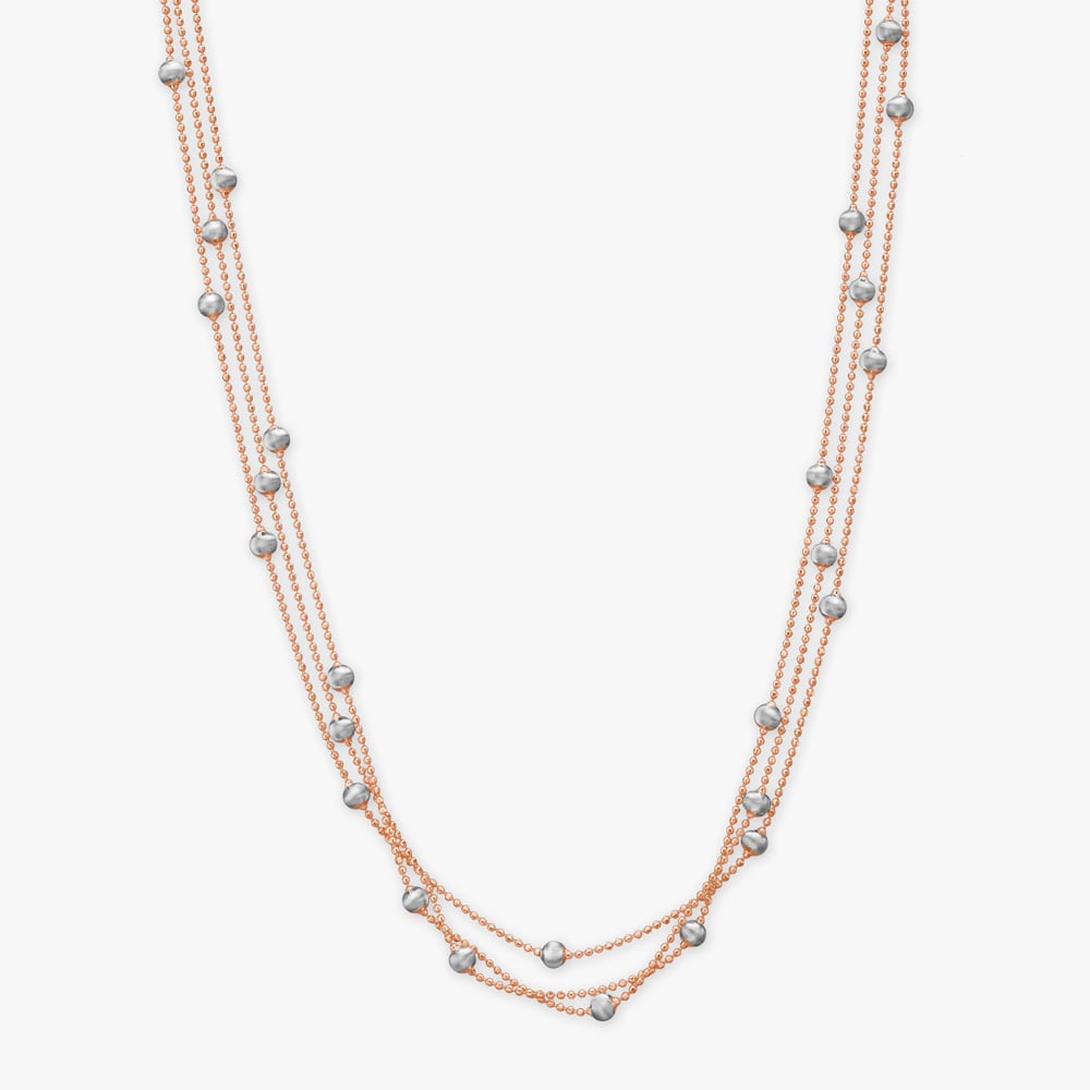 

Beaded Blush Gold Chain