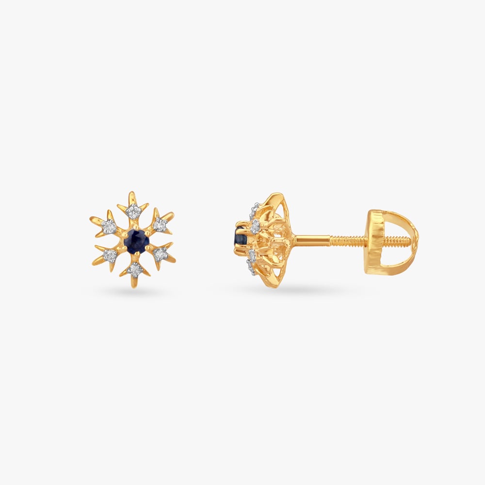 Magical Snowflakes Diamond Pendant and Earrings Set For Kids,,hi-res image number null