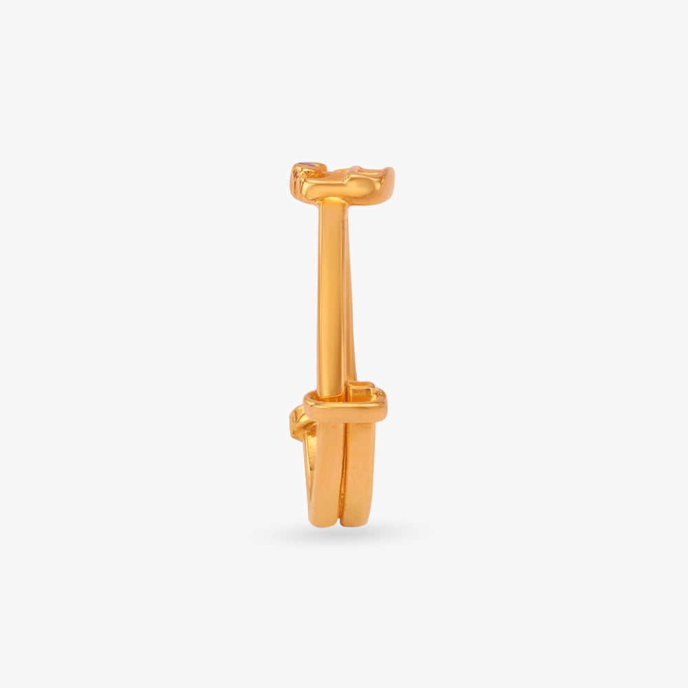 Little Bot Gold Ring for Kids,,hi-res image number null