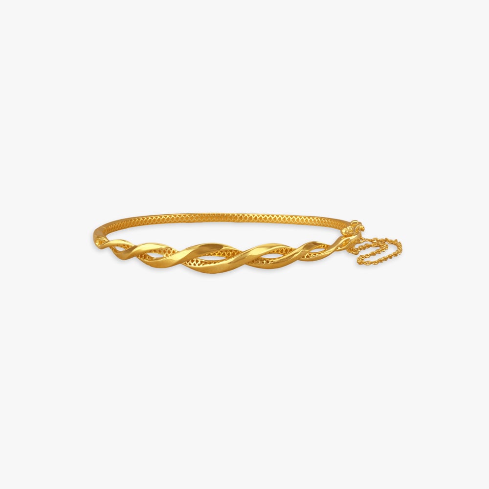 

Tangled Gleam Gold Bangle