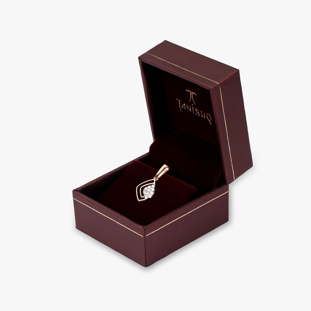 Minimalistic Geometric Diamond Pendant,,hi-res image number null