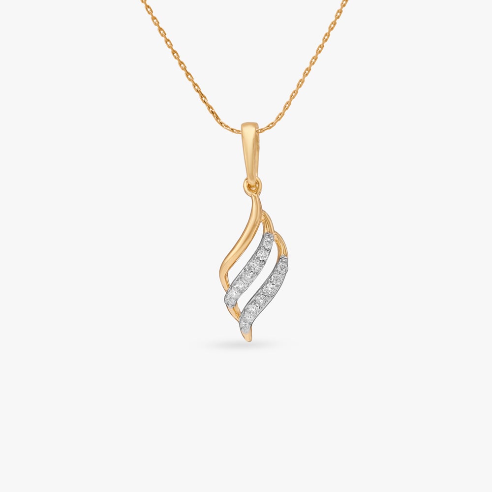 Twisted Shine Diamond Pendant and Earrings Set,,hi-res image number null