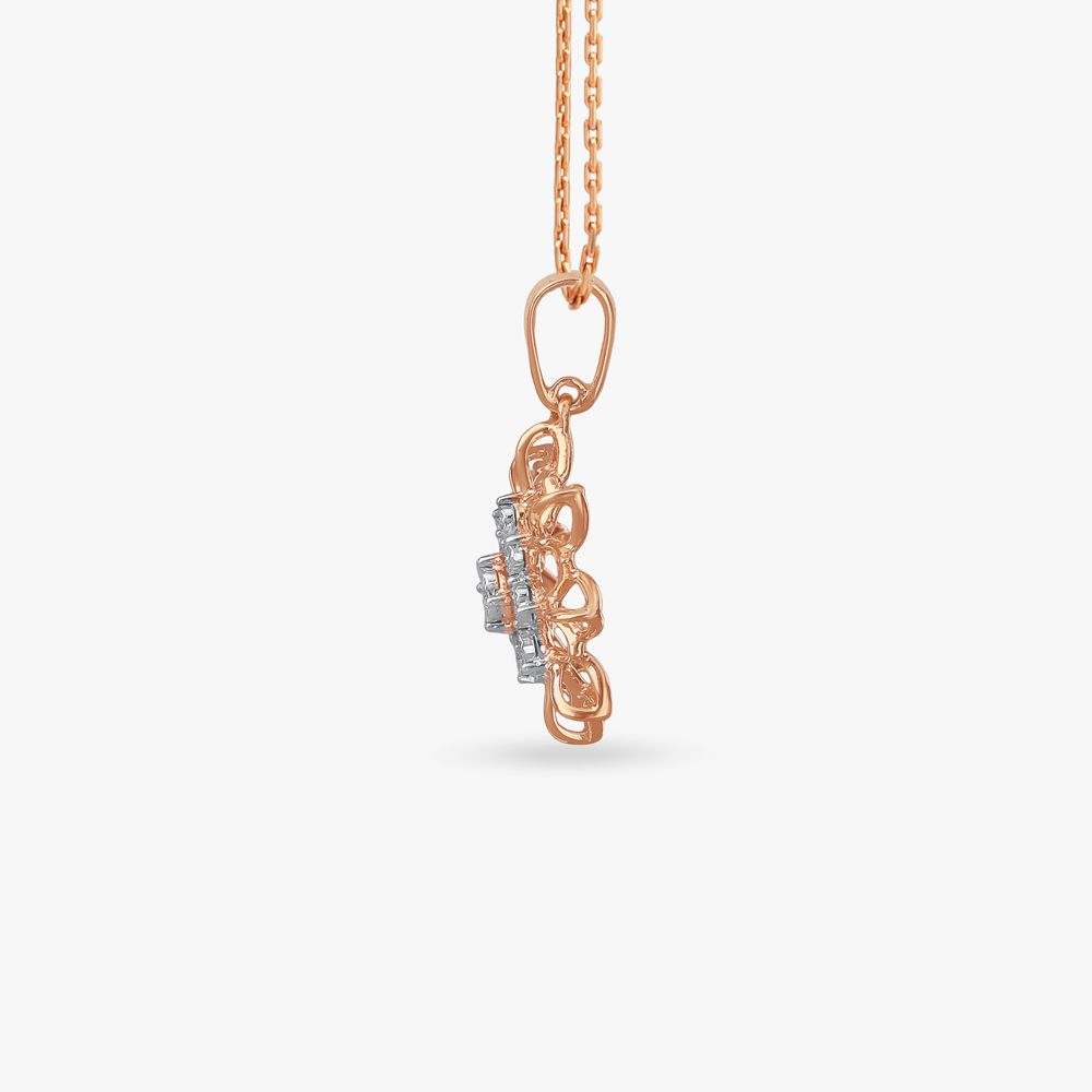 Floral Lattice Diamond Pendant,,hi-res image number null