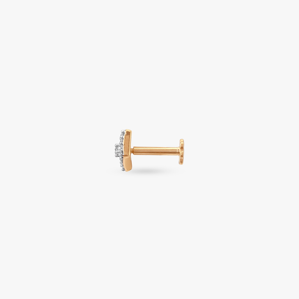 Gleam Frame Diamond Nose Pin,,hi-res image number null