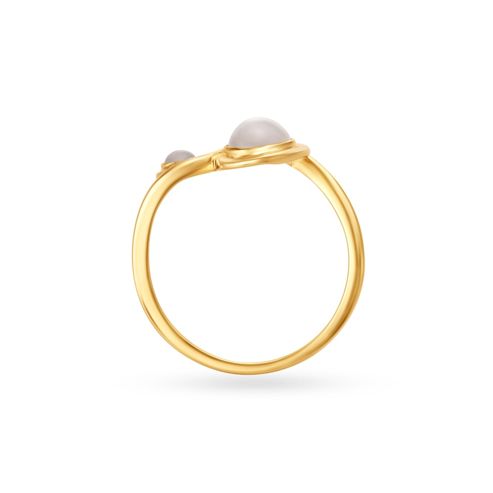 14kt Yellow Gold Flamingo-inspired Finger Ring,,hi-res image number null