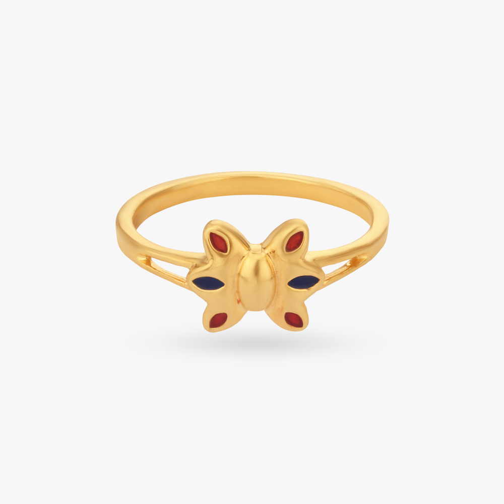 Flutter Bloom Gold Ring for Kids,,hi-res image number null