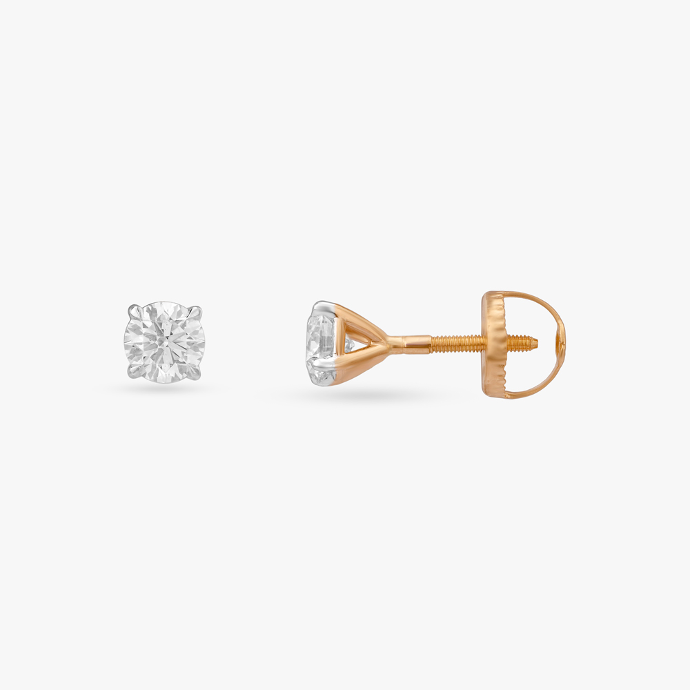 Eternal Glow Solitaire Stud Earrings,,hi-res image number null