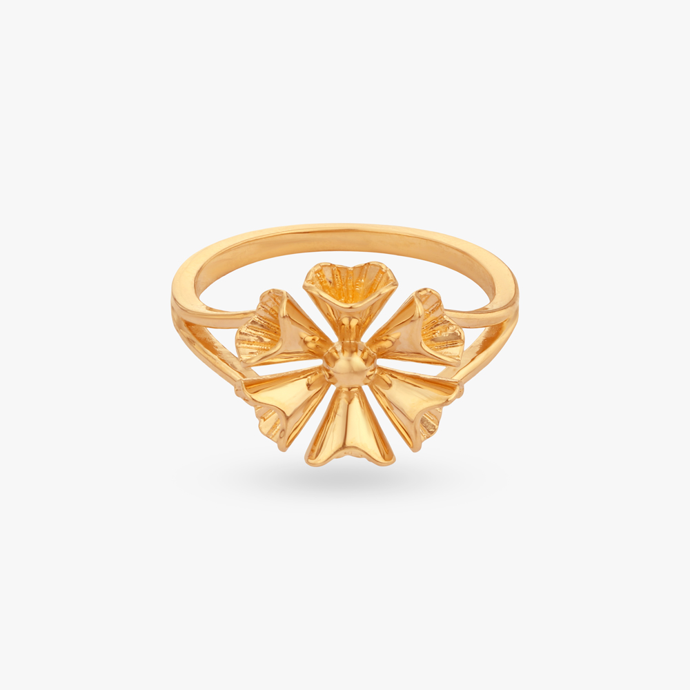 Blossom Crown Gold Ring,,hi-res image number null
