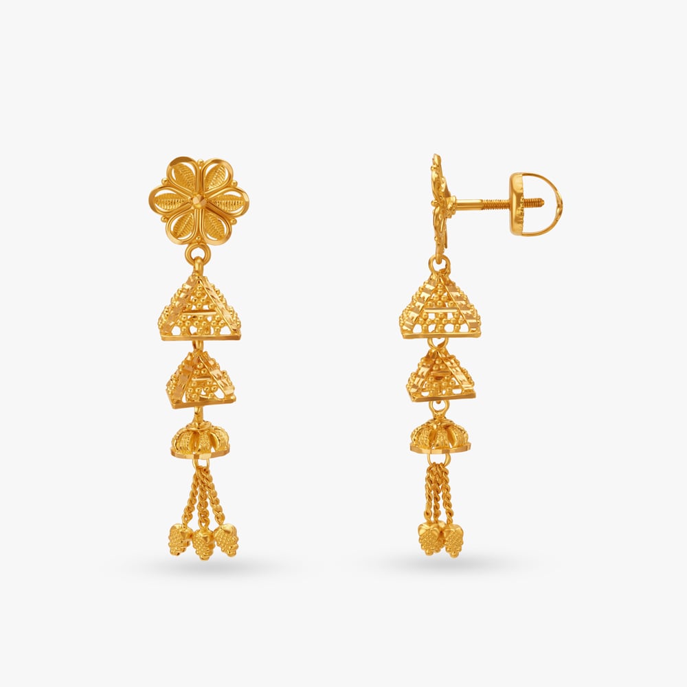 Traditional Grandeur Jhumka,,hi-res image number null