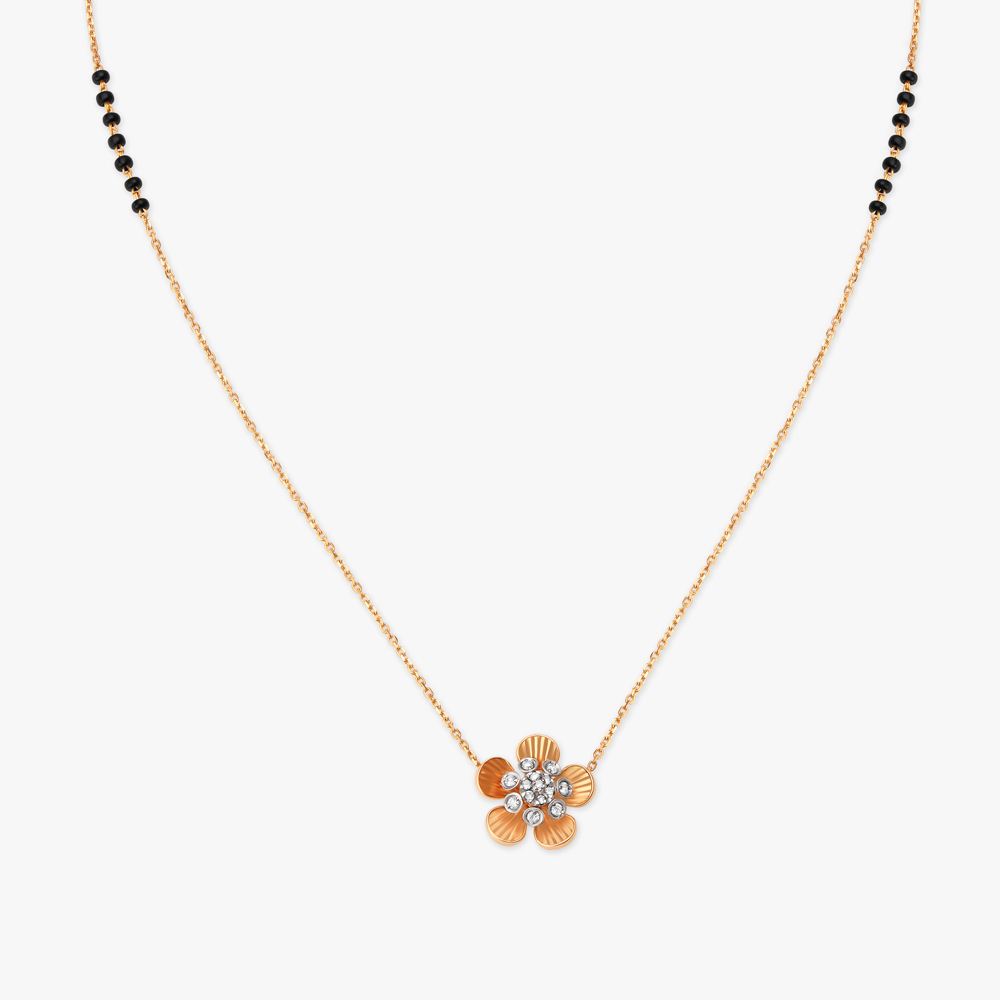Blissful Diamond Floral Necklace