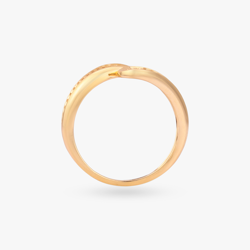 Twin Leaf Gold Ring,,hi-res image number null