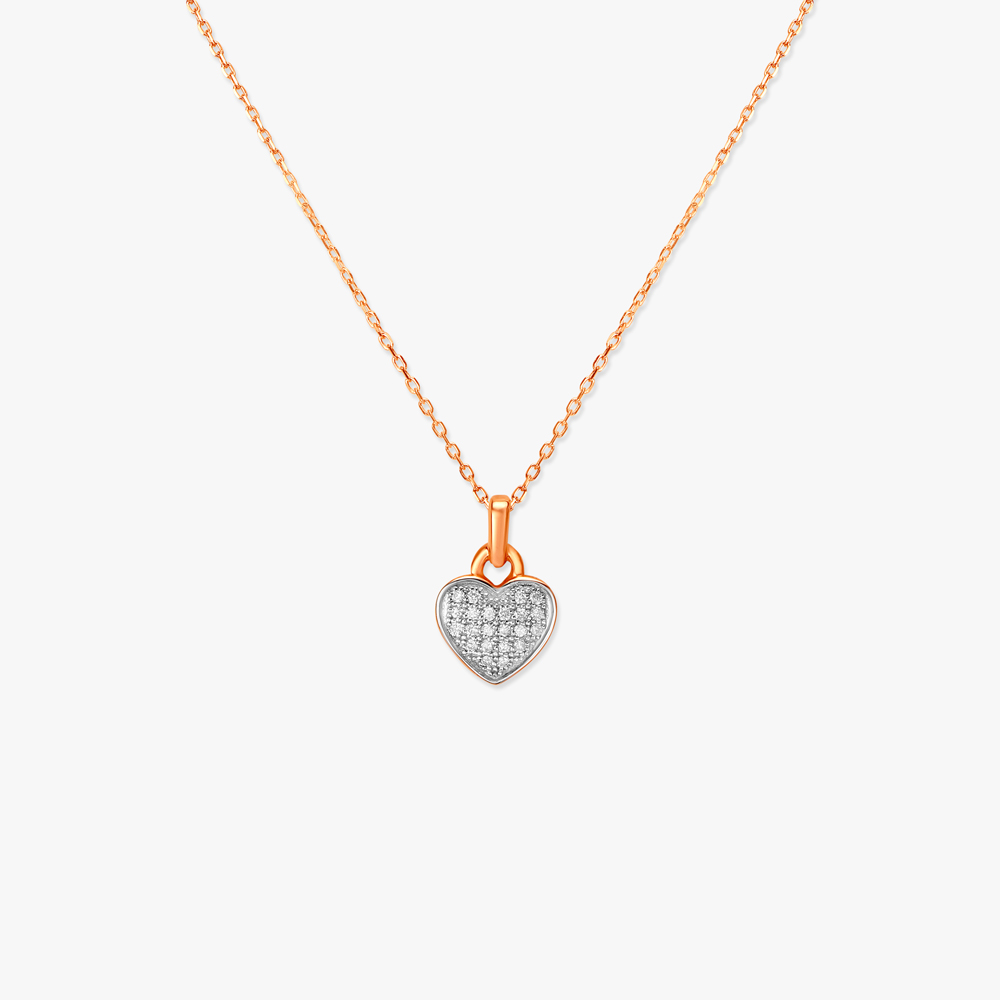 Chic Heartbeat Diamond Pendant with Chain,,hi-res image number null