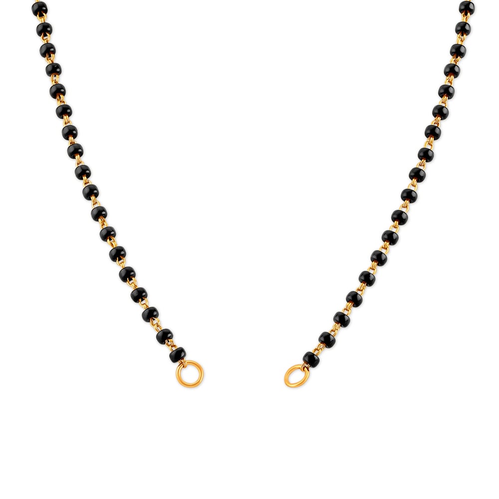 Black Bead Traditional Mangalsutra,,hi-res image number null