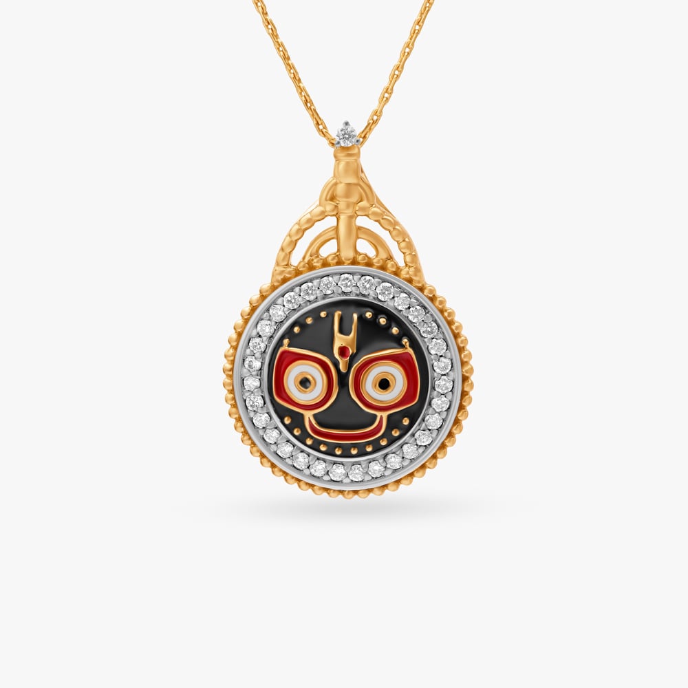 Majestic Lord Jagannath Diamond Pendant