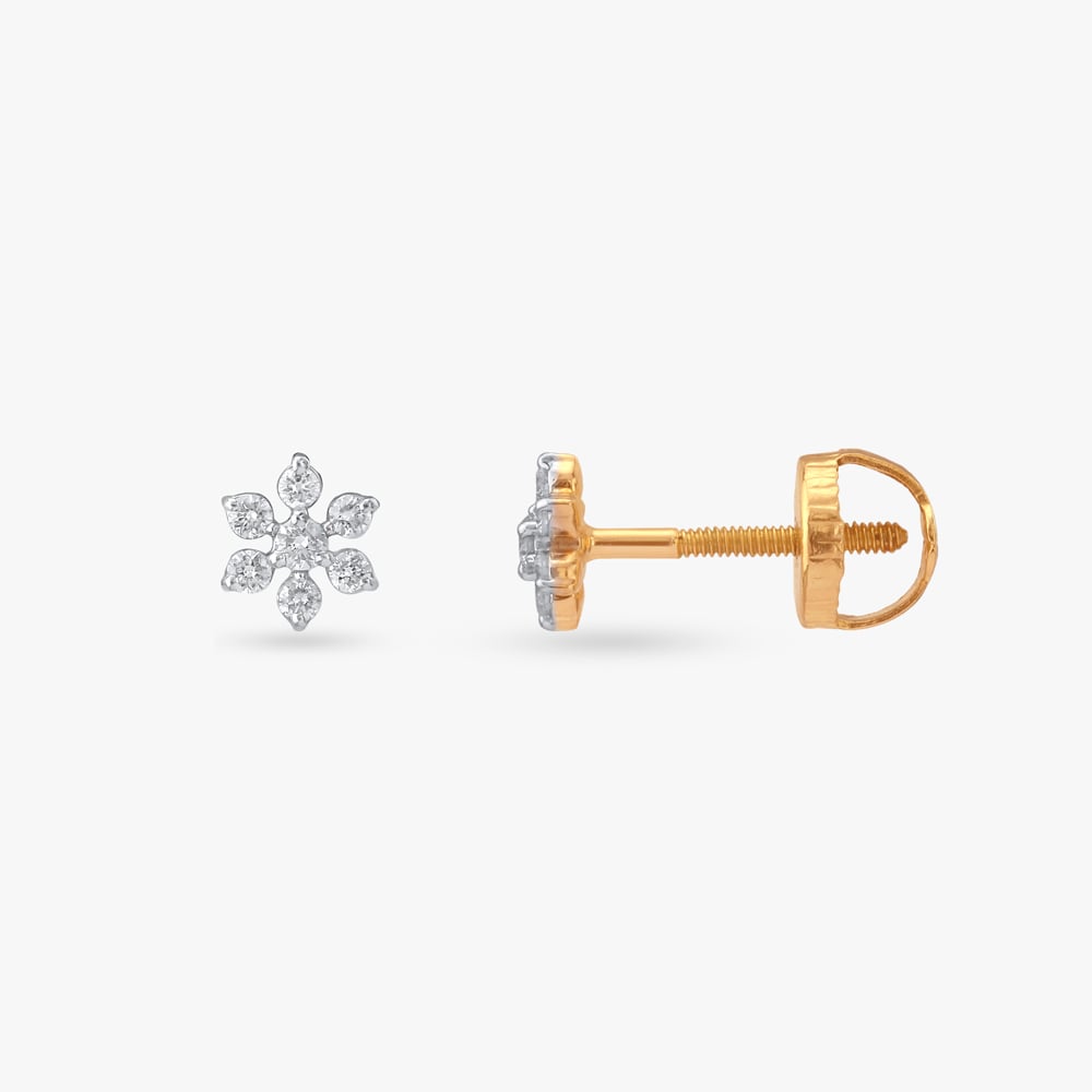 Petal Luxe Diamond Stud Earrings,,hi-res image number null