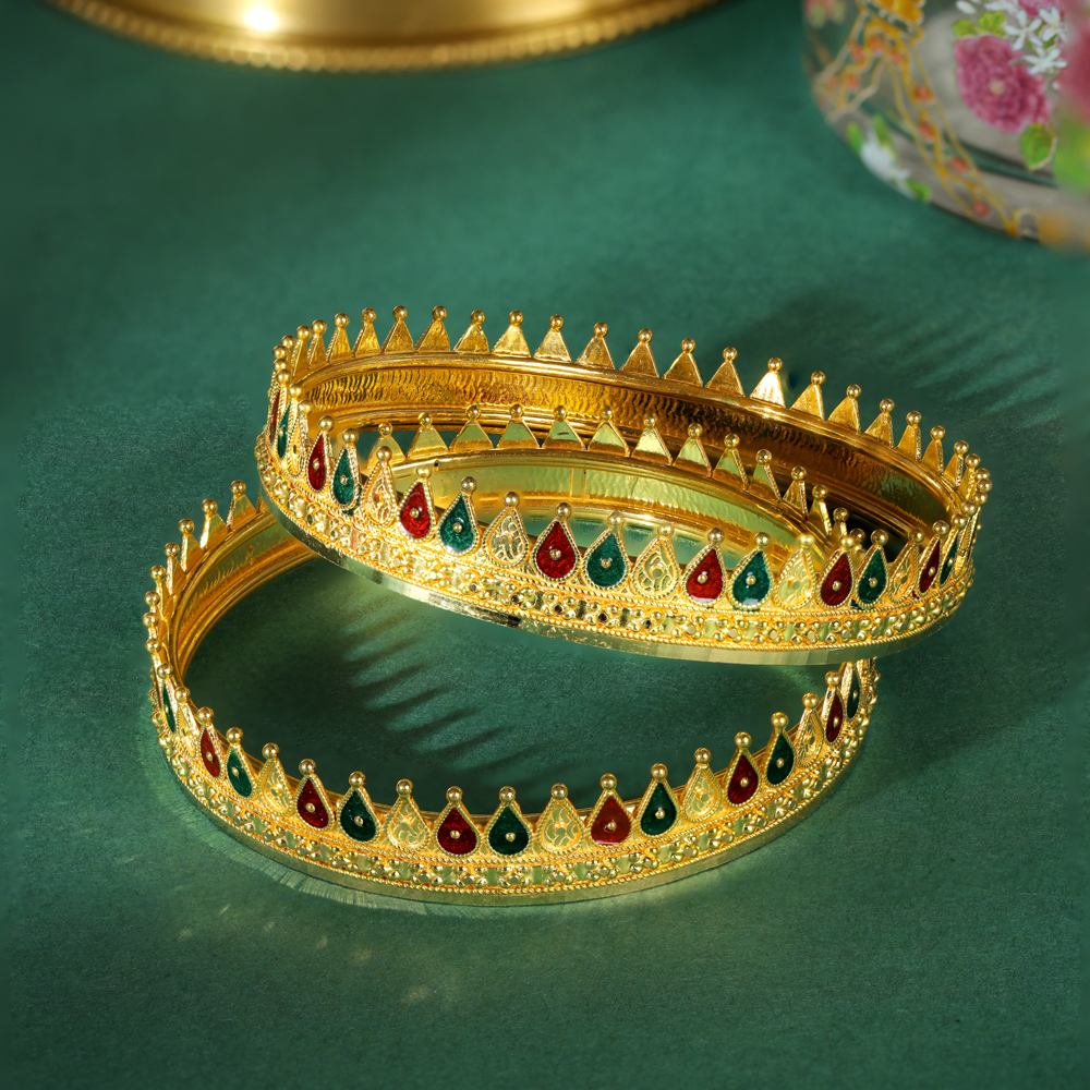 Traditional Marathi Pichodi Bangles,,hi-res image number null
