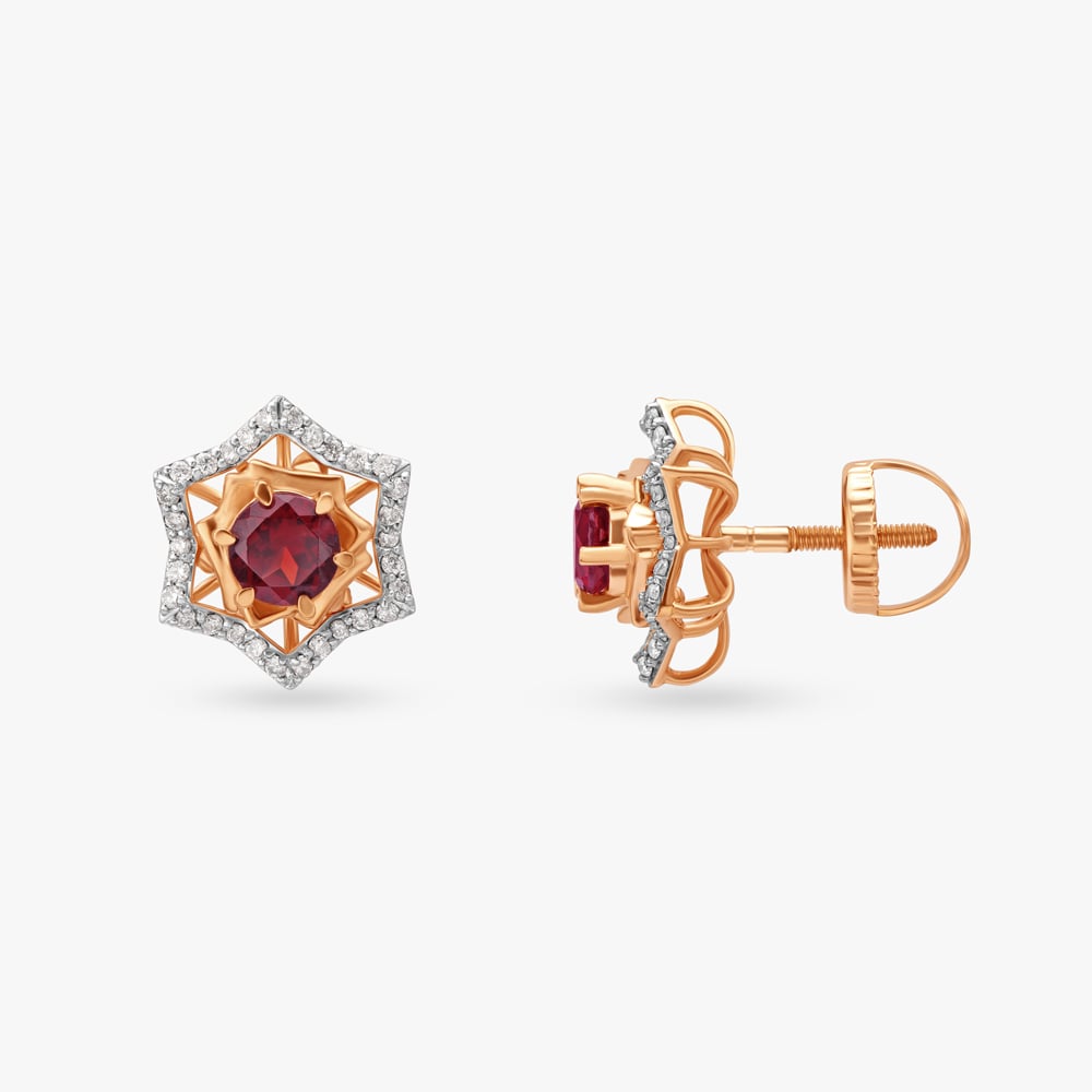 Sophisticated Allure Diamond Stud Earrings,,hi-res image number null