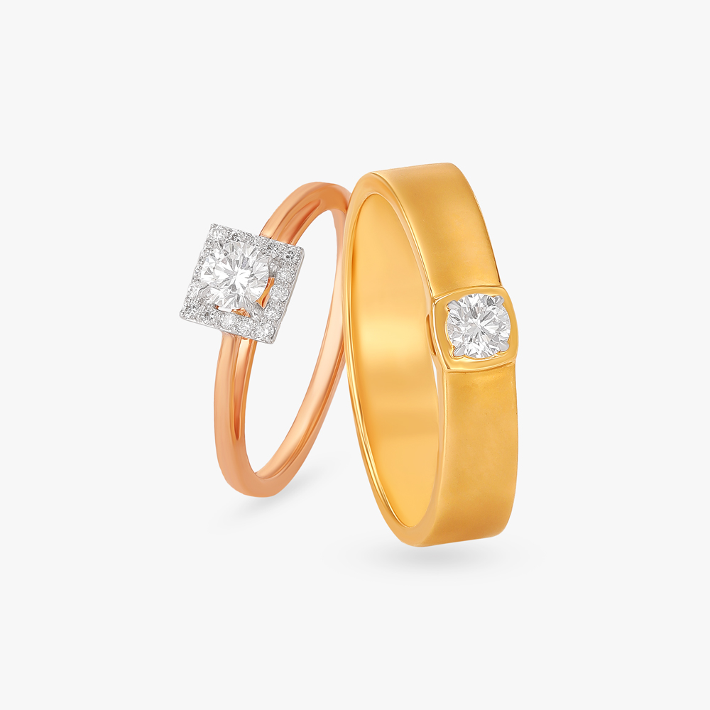 Soulful Love True Love Diamond Couple Rings,,hi-res image number null