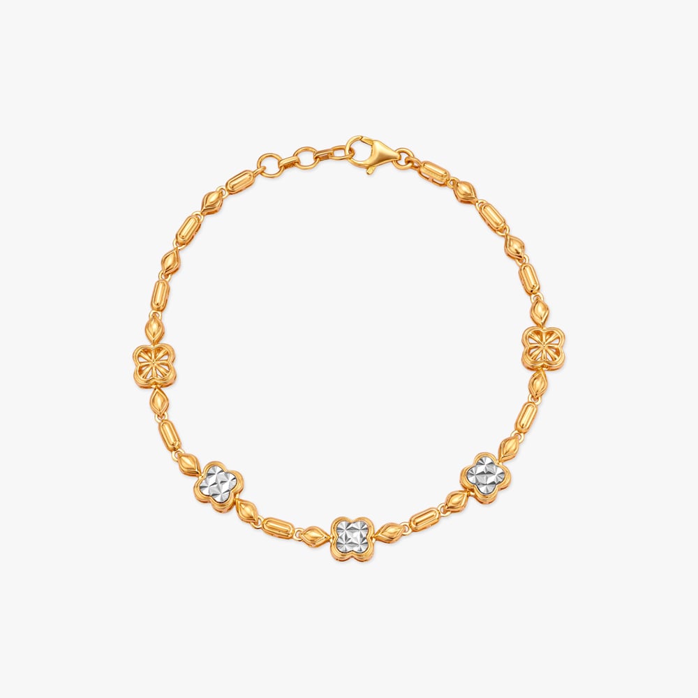 Clover Trail Gold Bracelet,,hi-res image number null