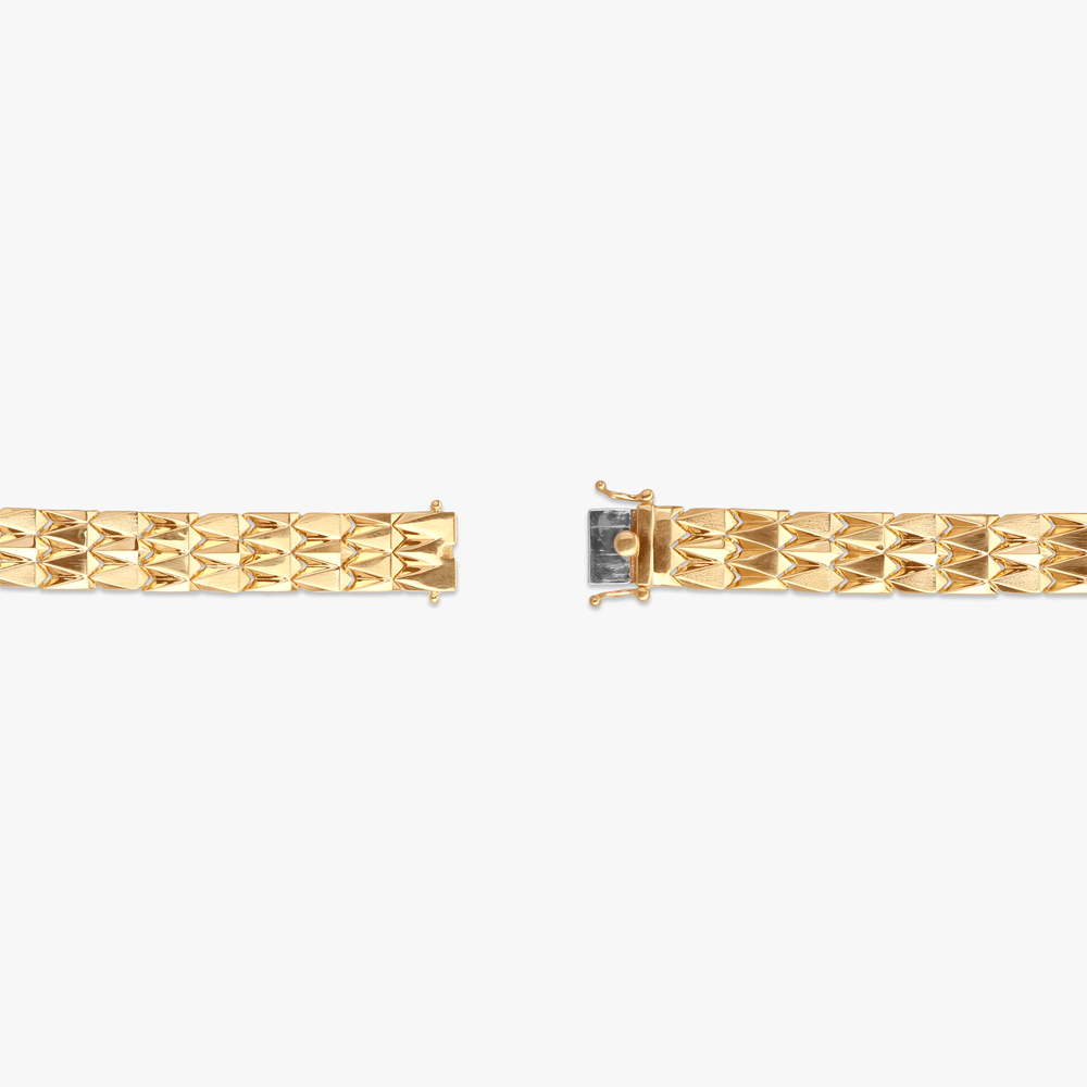 Blade Edge Gold Bracelet for Men,,hi-res image number null
