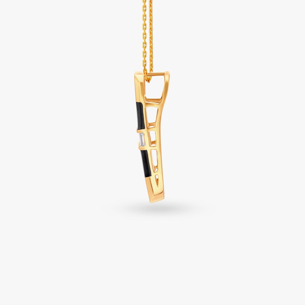 Geometric Charm Diamond Pendant for Men,,hi-res image number null