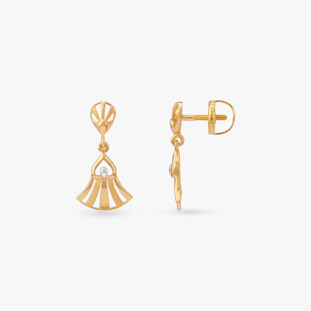 Twilight Whirl Gold Drop Earrings,,hi-res image number null