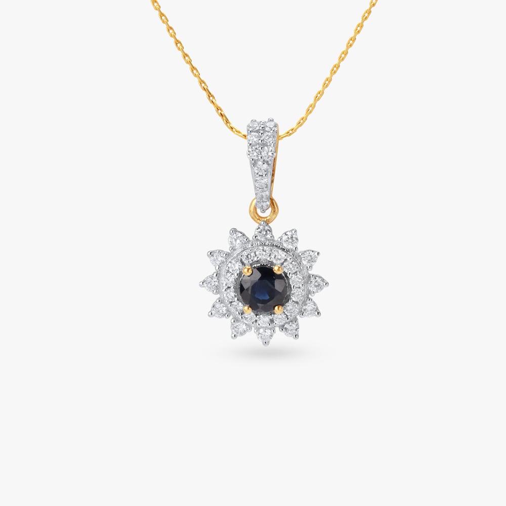 Midnight Halo Diamond Pendant and Earrings Set,,hi-res image number null