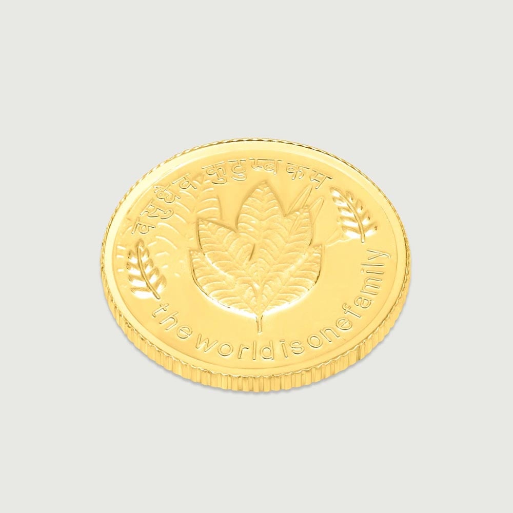 10 GM 22 Karat  Sublime Mango Leaf Gold Coin,,hi-res image number null