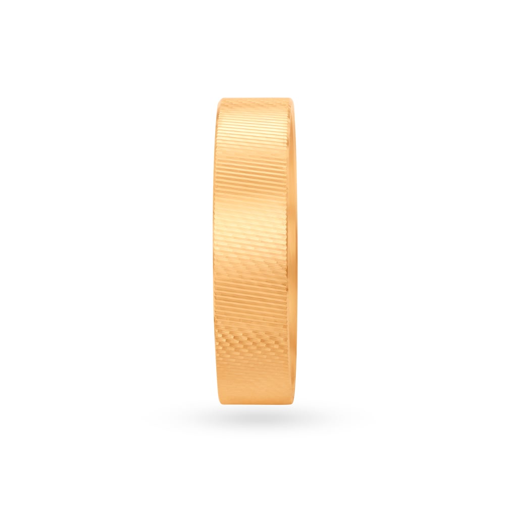 Plain Multi Finish Gold Finger Ring for Men,,hi-res image number null