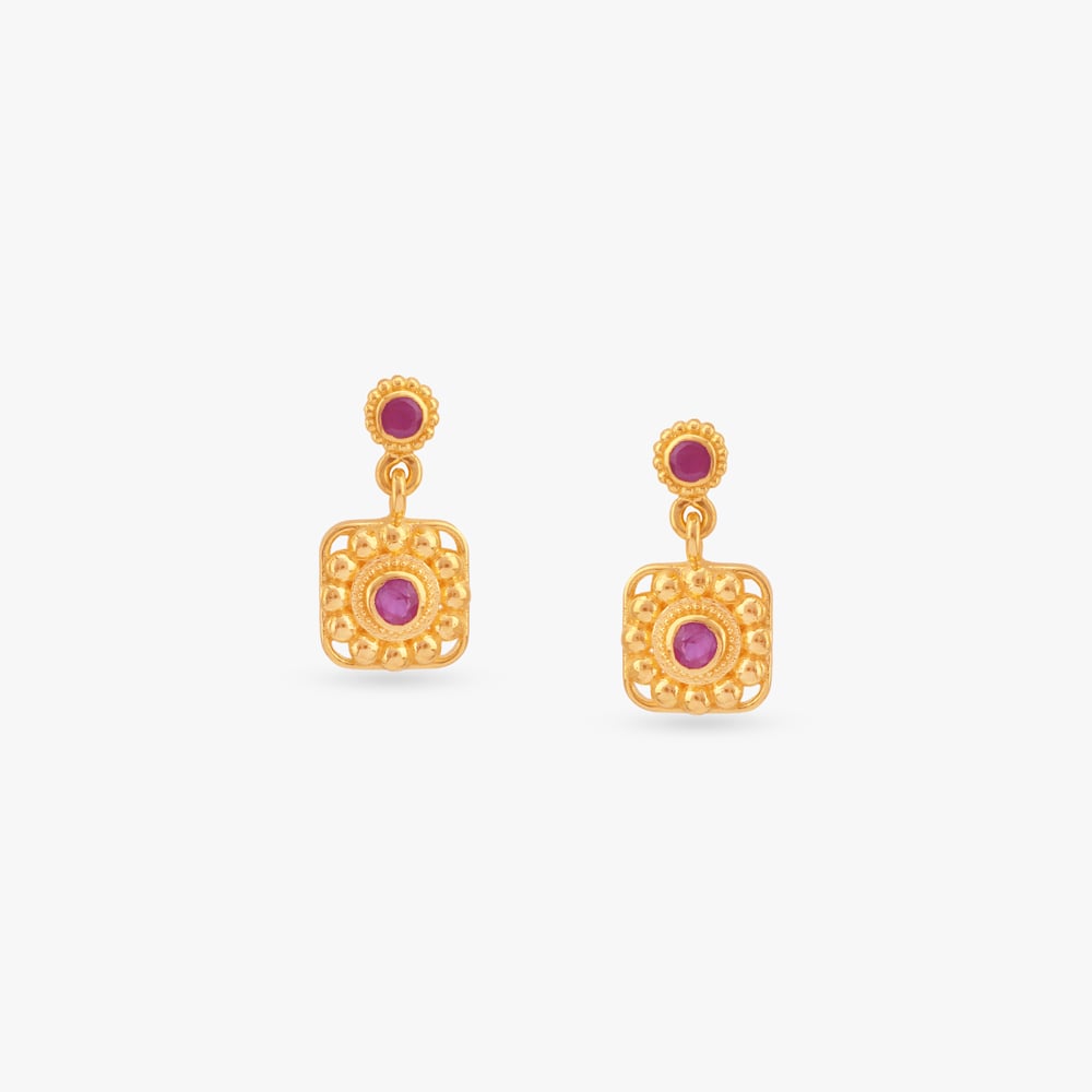 

Modern Geometry Drop Earrings