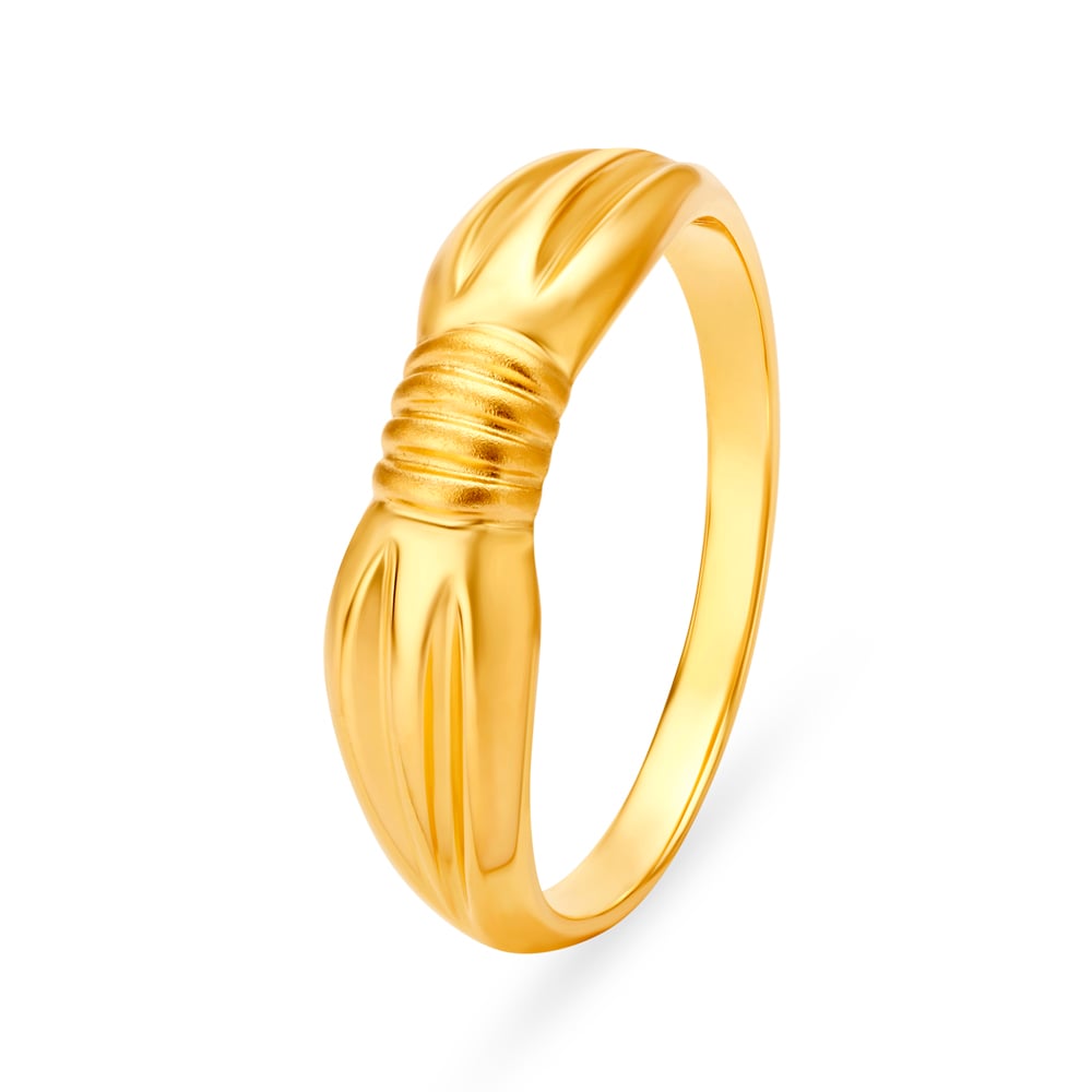 Buy Estele 24 karat gold plated 3 lines fancy ring with American diamond  for women at Amazon.in