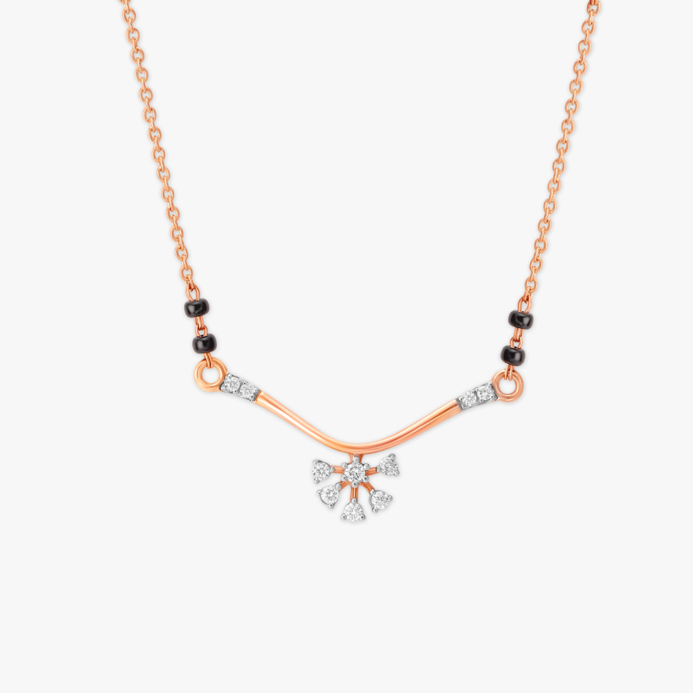 Mesmerising Floret Diamond Mangalsutra,,hi-res image number null