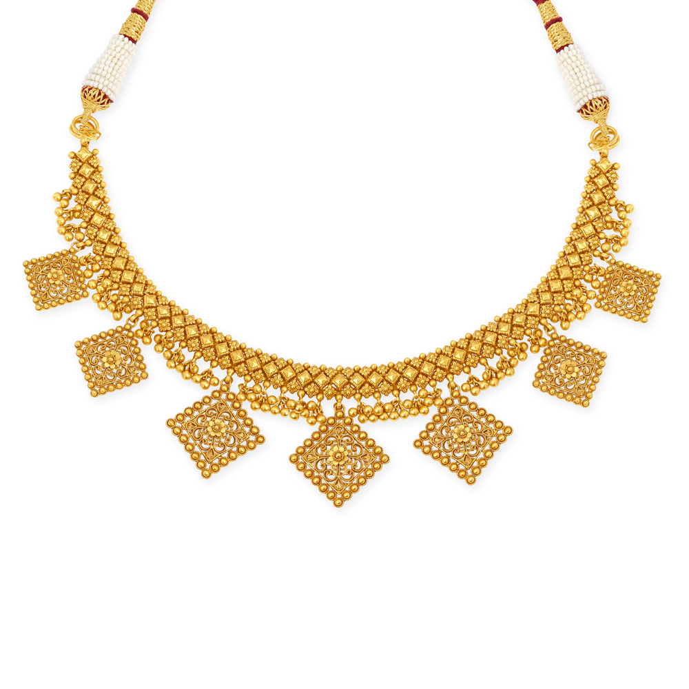 Handcast Gold Filigree Necklace main image 0