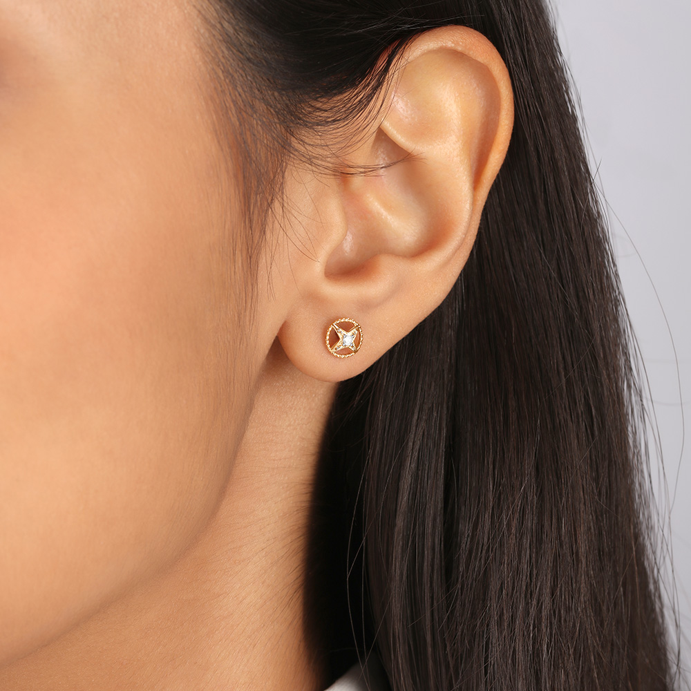 Timeless Starscape 14KT Diamond Stud Earrings,,hi-res image number null