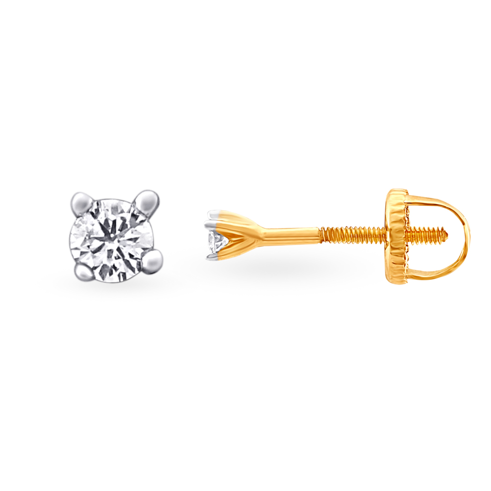 

Dainty Flowerbud Diamond Stud Earrings