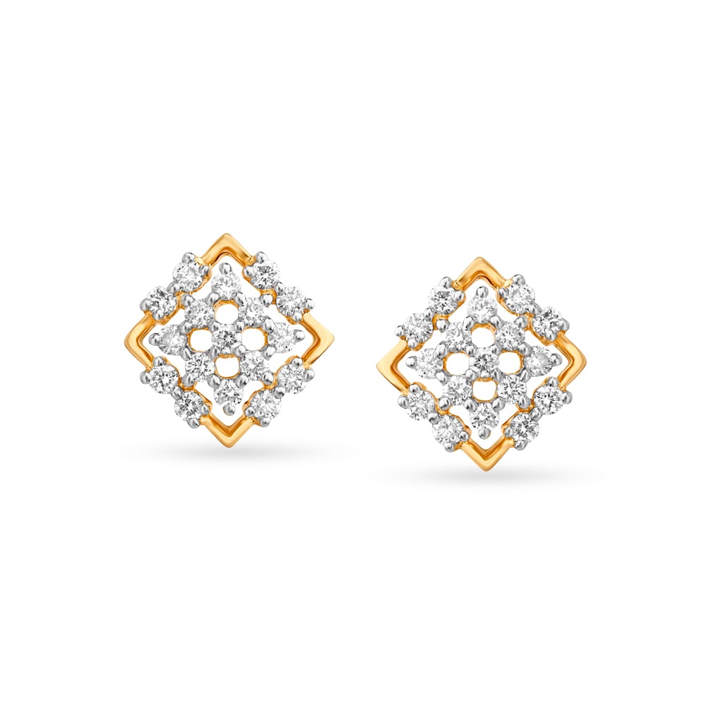 Striking Diamond Stud Earrings,,hi-res image number null