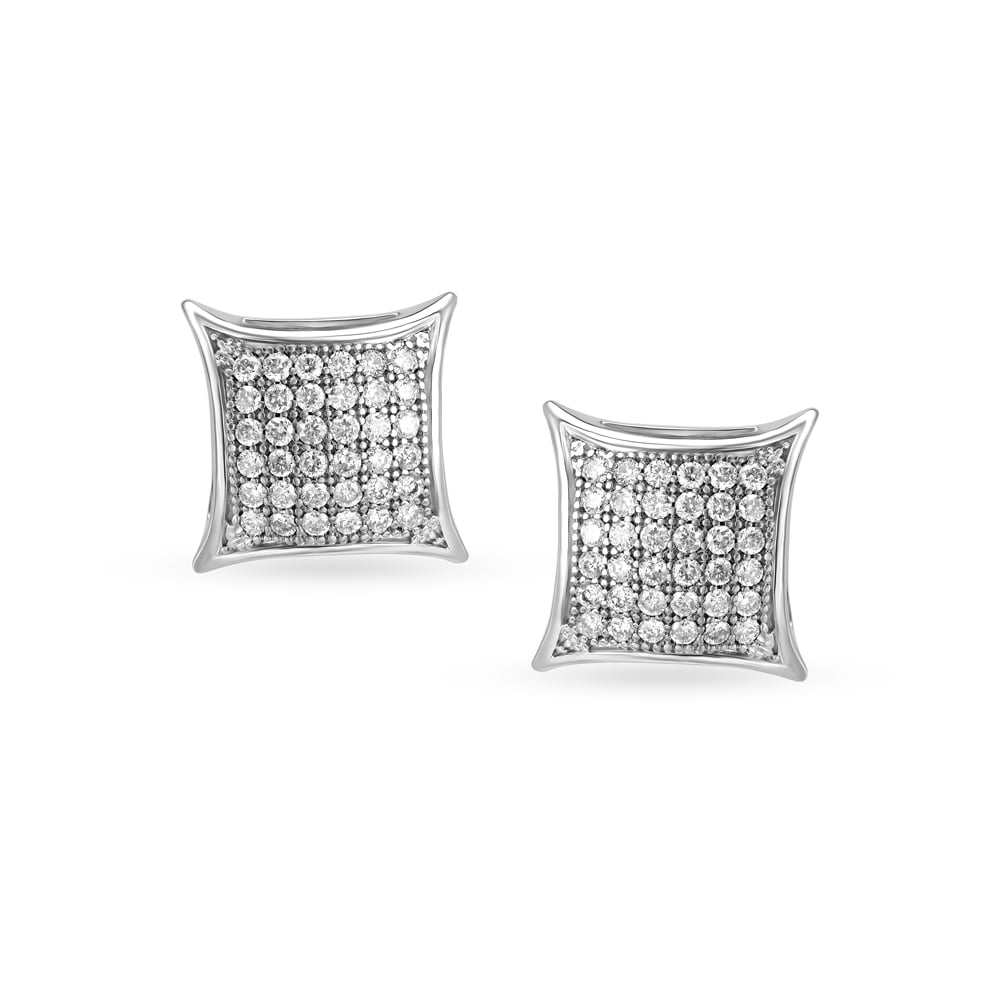 Sparkling White Gold and Diamond Pendant and Earrings Set,,hi-res image number null