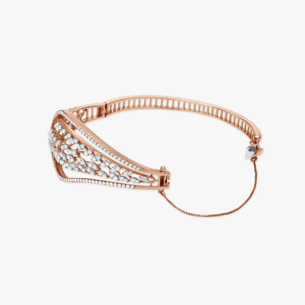 Enigmatic Broad Cuff Diamond Bangle,,hi-res image number null