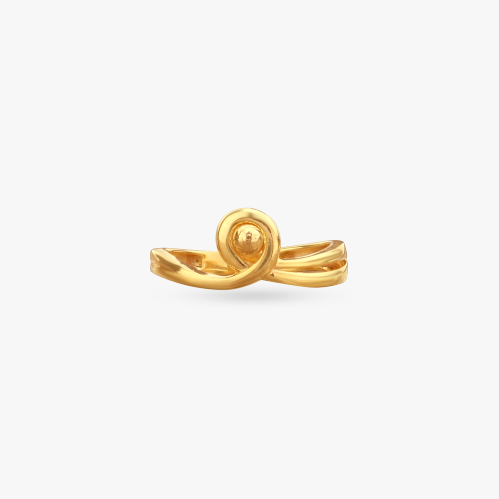 

Spiral Knot Gold Ring