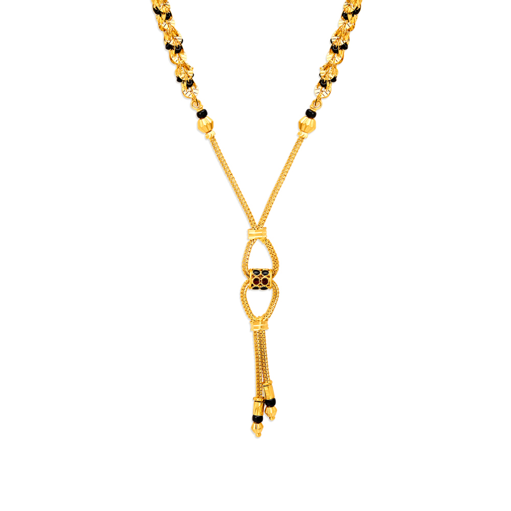 Cylinder Knot Mangalsutra,,hi-res image number null